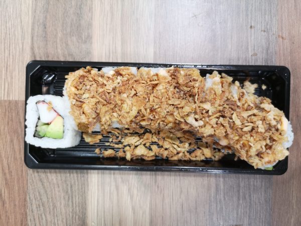 27. Crunch California Inside Out Roll mit Surimi