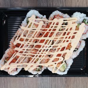 32. Spicy California Roll mit Surimi (scharf)