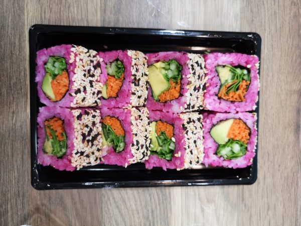 35. Rainbow Inside out Roll Veggie (vegetarisch)