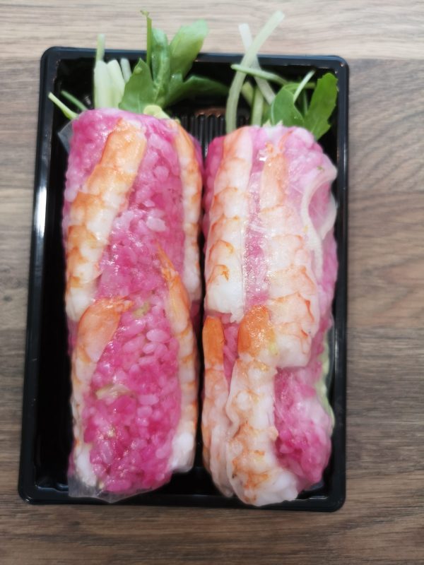 52. Rainbow Garnelen Verde Wraps
